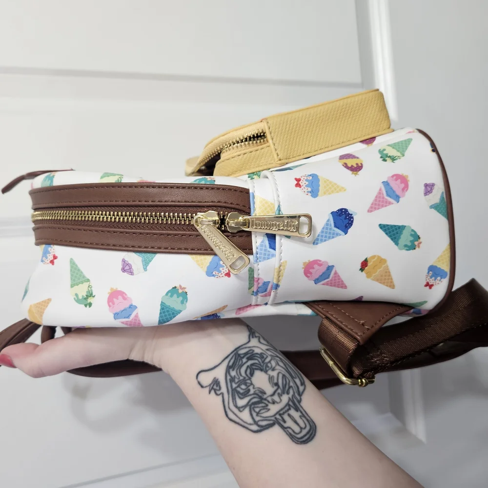 Loungefly Brown and Yellow Whimsical Dessert Backpack - Picture 2 of 6